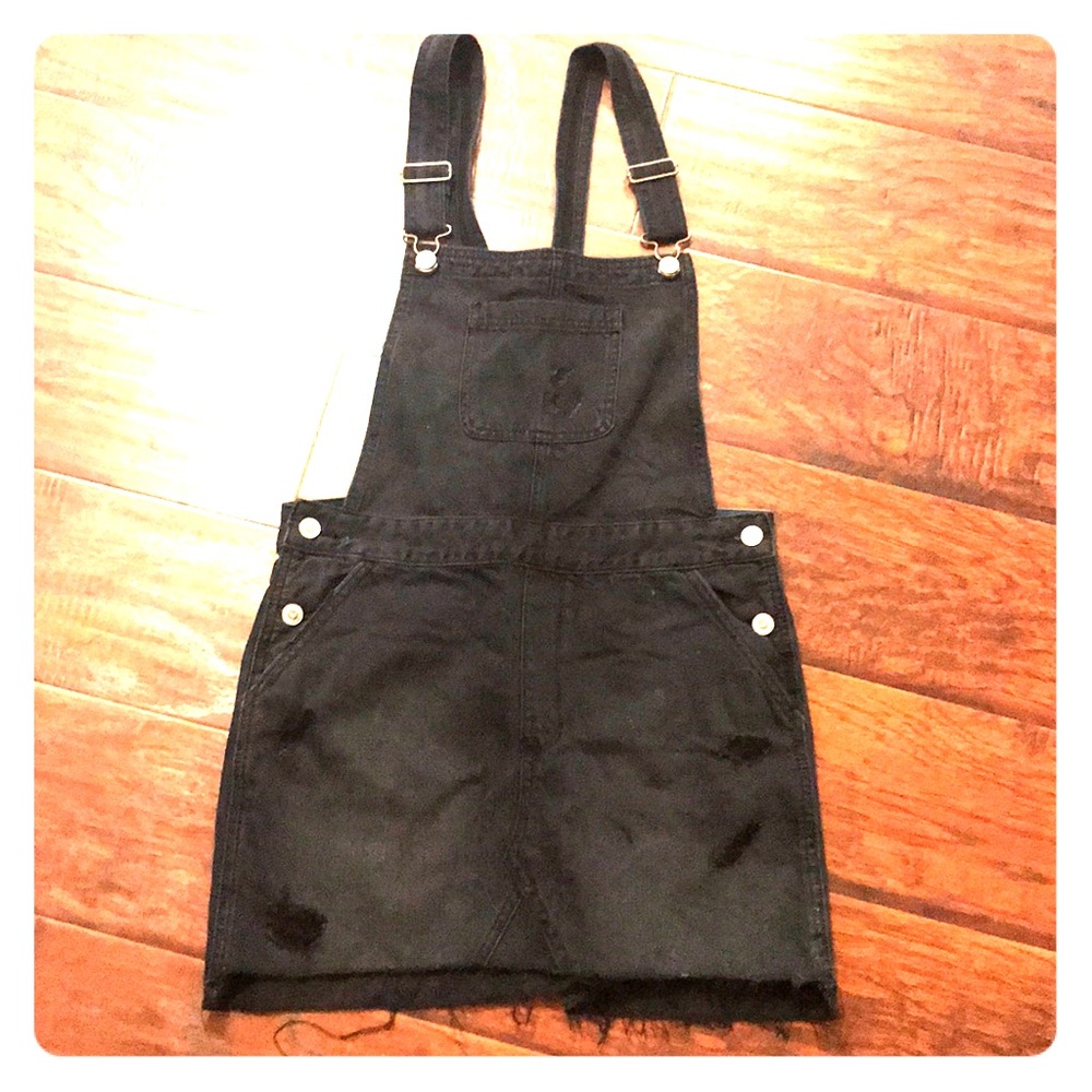 Medium Hollister black overall skirt